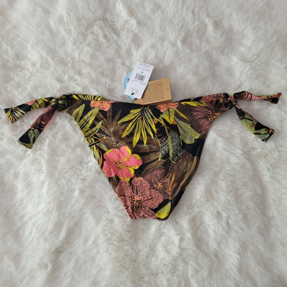 🍹VOLCOM JUST HIBISCUZ HIPSTER BIKINI BOTTOM SIZE M - Picture 7 of 8